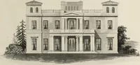 An illustration from Domestic architecture, being a series of designs for mansions, villas, rectory houses, parsonage houses, bailiffs' lodge, gardener's lodge, game-keeper's lodge, park gate lodges, etc. in the Grecian, Italian, and old English styles of architecture. With observations on the appropriate choice of site; the whole designed with strict reference to the practicability of erection, and with due attention to the important consideration of uniting elegance, convenience and domestic comfort with economy ... With accurate estimates appended to each design (1833)