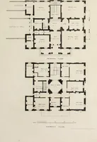 An illustration from Domestic architecture, being a series of designs for mansions, villas, rectory houses, parsonage houses, bailiffs' lodge, gardener's lodge, game-keeper's lodge, park gate lodges, etc. in the Grecian, Italian, and old English styles of architecture. With observations on the appropriate choice of site; the whole designed with strict reference to the practicability of erection, and with due attention to the important consideration of uniting elegance, convenience and domestic comfort with economy ... With accurate estimates appended to each design (1833)