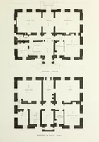 An illustration from Domestic architecture, being a series of designs for mansions, villas, rectory houses, parsonage houses, bailiffs' lodge, gardener's lodge, game-keeper's lodge, park gate lodges, etc. in the Grecian, Italian, and old English styles of architecture. With observations on the appropriate choice of site; the whole designed with strict reference to the practicability of erection, and with due attention to the important consideration of uniting elegance, convenience and domestic comfort with economy ... With accurate estimates appended to each design (1833)