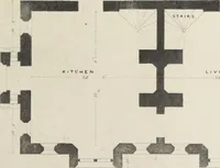 An illustration from Domestic architecture, being a series of designs, for mansions, villas, rectory houses, parsonage houses, bailiff's lodge, gardener's lodge, game-keeper's lodge, park-gate lodges, etc., in the Grecian, Italian, and old English style of architecture : with observations on the appropriate choice of site, the whole designed with strict reference to the practicability of erection, and with due attention to the important consideration of uniting elegance, convenience and domestic comfort with economy, the whole being the result of upwards of thirty years professional experience : with accurate estimates appended to each design (1850)