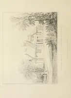 An illustration from Domestic architecture, being a series of designs, for mansions, villas, rectory houses, parsonage houses, bailiff's lodge, gardener's lodge, game-keeper's lodge, park-gate lodges, etc., in the Grecian, Italian, and old English style of architecture : with observations on the appropriate choice of site, the whole designed with strict reference to the practicability of erection, and with due attention to the important consideration of uniting elegance, convenience and domestic comfort with economy, the whole being the result of upwards of thirty years professional experience : with accurate estimates appended to each design (1850)