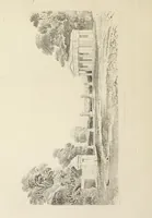 An illustration from Domestic architecture, being a series of designs, for mansions, villas, rectory houses, parsonage houses, bailiff's lodge, gardener's lodge, game-keeper's lodge, park-gate lodges, etc., in the Grecian, Italian, and old English style of architecture : with observations on the appropriate choice of site, the whole designed with strict reference to the practicability of erection, and with due attention to the important consideration of uniting elegance, convenience and domestic comfort with economy, the whole being the result of upwards of thirty years professional experience : with accurate estimates appended to each design (1850)
