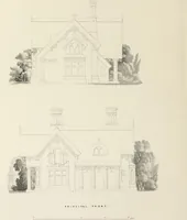 Picture 11 of 62 from Domestic architecture, being a series of designs, for mansions, villas, rectory houses, parsonage houses, bailiff's lodge, gardener's lodge, game-keeper's lodge, park-gate lodges, etc., in the Grecian, Italian, and old English style of architecture : with observations on the appropriate choice of site, the whole designed with strict reference to the practicability of erection, and with due attention to the important consideration of uniting elegance, convenience and domestic comfort with economy, the whole being the result of upwards of thirty years professional experience : with accurate estimates appended to each design (1850), leaf 37