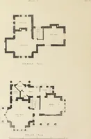 An illustration from Domestic architecture, being a series of designs, for mansions, villas, rectory houses, parsonage houses, bailiff's lodge, gardener's lodge, game-keeper's lodge, park-gate lodges, etc., in the Grecian, Italian, and old English style of architecture : with observations on the appropriate choice of site, the whole designed with strict reference to the practicability of erection, and with due attention to the important consideration of uniting elegance, convenience and domestic comfort with economy, the whole being the result of upwards of thirty years professional experience : with accurate estimates appended to each design (1850)