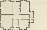 An illustration from Domestic architecture, being a series of designs, for mansions, villas, rectory houses, parsonage houses, bailiff's lodge, gardener's lodge, game-keeper's lodge, park-gate lodges, etc., in the Grecian, Italian, and old English style of architecture : with observations on the appropriate choice of site, the whole designed with strict reference to the practicability of erection, and with due attention to the important consideration of uniting elegance, convenience and domestic comfort with economy, the whole being the result of upwards of thirty years professional experience : with accurate estimates appended to each design (1850)