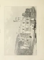 An illustration from Domestic architecture, being a series of designs, for mansions, villas, rectory houses, parsonage houses, bailiff's lodge, gardener's lodge, game-keeper's lodge, park-gate lodges, etc., in the Grecian, Italian, and old English style of architecture : with observations on the appropriate choice of site, the whole designed with strict reference to the practicability of erection, and with due attention to the important consideration of uniting elegance, convenience and domestic comfort with economy, the whole being the result of upwards of thirty years professional experience : with accurate estimates appended to each design (1850)