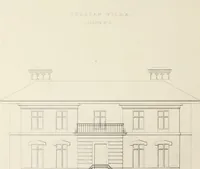 Picture 34 of 62 from Domestic architecture, being a series of designs, for mansions, villas, rectory houses, parsonage houses, bailiff's lodge, gardener's lodge, game-keeper's lodge, park-gate lodges, etc., in the Grecian, Italian, and old English style of architecture : with observations on the appropriate choice of site, the whole designed with strict reference to the practicability of erection, and with due attention to the important consideration of uniting elegance, convenience and domestic comfort with economy, the whole being the result of upwards of thirty years professional experience : with accurate estimates appended to each design (1850), leaf 89