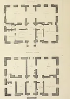 An illustration from Domestic architecture, being a series of designs, for mansions, villas, rectory houses, parsonage houses, bailiff's lodge, gardener's lodge, game-keeper's lodge, park-gate lodges, etc., in the Grecian, Italian, and old English style of architecture : with observations on the appropriate choice of site, the whole designed with strict reference to the practicability of erection, and with due attention to the important consideration of uniting elegance, convenience and domestic comfort with economy, the whole being the result of upwards of thirty years professional experience : with accurate estimates appended to each design (1850)