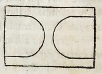 An illustration from Dominici Aulisi Opuscula : De gymnasii constructione, Mausolei architectura, Harmonia Timaica, & Numeris medicis : his accessit Epistola de colo Mayerano (1694)