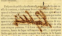 An illustration from Don Melchor de Navarra, y Rocafull, de el Orden de Alcantara, duque de la Palata, principe de Massa; : de los Consejos de Estado, y Guerra de su Magestad; virrey, governador, y capitan general de estos Reynos del Perù, Tierra-Firme, y Chile. &amp;c. A vos el corregidor de la Provincia de [in blank]. Bien sabeis q[ue] de muchos años à esta parte se ha reconocido la despoblacion grande à que han llegado todos los pueblos de estas dilatadas provincias de el Perú . (1687)