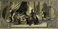 Picture 16 of 84 from Doorlugte voorbeelden der ouden : leerzaame zinnebeelden, nevens 't treurspel van L. Junius Brutus, vaderlyke gestrengheid, en verscheide gedigten (1725), leaf 122