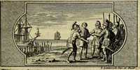 An illustration from Doorlugte voorbeelden der ouden : leerzaame zinnebeelden, nevens 't treurspel van L. Junius Brutus, vaderlyke gestrengheid, en verscheide gedigten (1725)