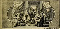 An illustration from Doorlugte voorbeelden der ouden : leerzaame zinnebeelden, nevens 't treurspel van L. Junius Brutus, vaderlyke gestrengheid, en verscheide gedigten (1725)
