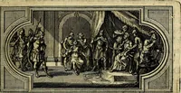 An illustration from Doorlugte voorbeelden der ouden : leerzaame zinnebeelden, nevens 't treurspel van L. Junius Brutus, vaderlyke gestrengheid, en verscheide gedigten (1725)