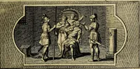 An illustration from Doorlugte voorbeelden der ouden : leerzaame zinnebeelden, nevens 't treurspel van L. Junius Brutus, vaderlyke gestrengheid, en verscheide gedigten (1725)