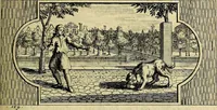 Picture 46 of 84 from Doorlugte voorbeelden der ouden : leerzaame zinnebeelden, nevens 't treurspel van L. Junius Brutus, vaderlyke gestrengheid, en verscheide gedigten (1725), leaf 284