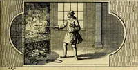 An illustration from Doorlugte voorbeelden der ouden : leerzaame zinnebeelden, nevens 't treurspel van L. Junius Brutus, vaderlyke gestrengheid, en verscheide gedigten (1725)