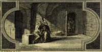 An illustration from Doorlugte voorbeelden der ouden : leerzaame zinnebeelden, nevens 't treurspel van L. Junius Brutus, vaderlyke gestrengheid, en verscheide gedigten (1725)