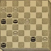 Picture 304 of 619 from Draughts : Gould's problems, critical positions and games by all the greatest players and composers of the world, the whole interspersed with notes on the positions / by Joseph Gould (1895), leaf 100