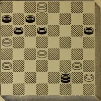 Picture 308 of 619 from Draughts : Gould's problems, critical positions and games by all the greatest players and composers of the world, the whole interspersed with notes on the positions / by Joseph Gould (1895), leaf 101