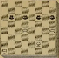 Picture 311 of 619 from Draughts : Gould's problems, critical positions and games by all the greatest players and composers of the world, the whole interspersed with notes on the positions / by Joseph Gould (1895), leaf 103