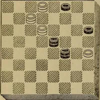 Picture 312 of 619 from Draughts : Gould's problems, critical positions and games by all the greatest players and composers of the world, the whole interspersed with notes on the positions / by Joseph Gould (1895), leaf 103
