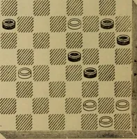 Picture 315 of 619 from Draughts : Gould's problems, critical positions and games by all the greatest players and composers of the world, the whole interspersed with notes on the positions / by Joseph Gould (1895), leaf 103