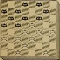 Picture 327 of 619 from Draughts : Gould's problems, critical positions and games by all the greatest players and composers of the world, the whole interspersed with notes on the positions / by Joseph Gould (1895), leaf 108