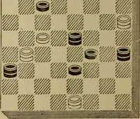Picture 331 of 619 from Draughts : Gould's problems, critical positions and games by all the greatest players and composers of the world, the whole interspersed with notes on the positions / by Joseph Gould (1895), leaf 109