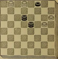 Picture 338 of 619 from Draughts : Gould's problems, critical positions and games by all the greatest players and composers of the world, the whole interspersed with notes on the positions / by Joseph Gould (1895), leaf 111