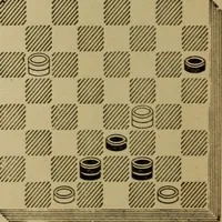 An illustration from Draughts : Gould's problems, critical positions and games by all the greatest players and composers of the world, the whole interspersed with notes on the positions / by Joseph Gould (1895)