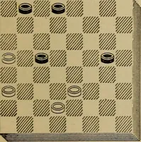 Picture 341 of 619 from Draughts : Gould's problems, critical positions and games by all the greatest players and composers of the world, the whole interspersed with notes on the positions / by Joseph Gould (1895), leaf 112