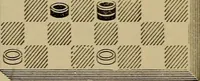 Picture 343 of 619 from Draughts : Gould's problems, critical positions and games by all the greatest players and composers of the world, the whole interspersed with notes on the positions / by Joseph Gould (1895), leaf 112