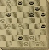 Picture 367 of 619 from Draughts : Gould's problems, critical positions and games by all the greatest players and composers of the world, the whole interspersed with notes on the positions / by Joseph Gould (1895), leaf 117