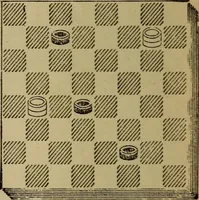 Picture 373 of 619 from Draughts : Gould's problems, critical positions and games by all the greatest players and composers of the world, the whole interspersed with notes on the positions / by Joseph Gould (1895), leaf 119