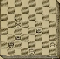 Picture 379 of 619 from Draughts : Gould's problems, critical positions and games by all the greatest players and composers of the world, the whole interspersed with notes on the positions / by Joseph Gould (1895), leaf 121