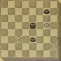 Picture 384 of 619 from Draughts : Gould's problems, critical positions and games by all the greatest players and composers of the world, the whole interspersed with notes on the positions / by Joseph Gould (1895), leaf 123
