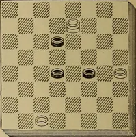 Picture 387 of 619 from Draughts : Gould's problems, critical positions and games by all the greatest players and composers of the world, the whole interspersed with notes on the positions / by Joseph Gould (1895), leaf 123
