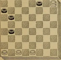 Picture 391 of 619 from Draughts : Gould's problems, critical positions and games by all the greatest players and composers of the world, the whole interspersed with notes on the positions / by Joseph Gould (1895), leaf 124