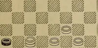 Picture 399 of 619 from Draughts : Gould's problems, critical positions and games by all the greatest players and composers of the world, the whole interspersed with notes on the positions / by Joseph Gould (1895), leaf 126