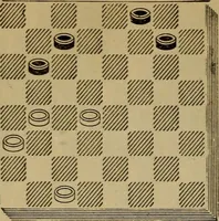 Picture 402 of 619 from Draughts : Gould's problems, critical positions and games by all the greatest players and composers of the world, the whole interspersed with notes on the positions / by Joseph Gould (1895), leaf 127
