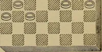 An illustration from Draughts : Gould's problems, critical positions and games by all the greatest players and composers of the world, the whole interspersed with notes on the positions / by Joseph Gould (1895)