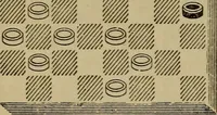 Picture 438 of 619 from Draughts : Gould's problems, critical positions and games by all the greatest players and composers of the world, the whole interspersed with notes on the positions / by Joseph Gould (1895), leaf 135