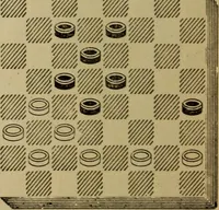 Picture 441 of 619 from Draughts : Gould's problems, critical positions and games by all the greatest players and composers of the world, the whole interspersed with notes on the positions / by Joseph Gould (1895), leaf 135