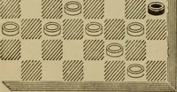 Picture 447 of 619 from Draughts : Gould's problems, critical positions and games by all the greatest players and composers of the world, the whole interspersed with notes on the positions / by Joseph Gould (1895), leaf 137
