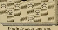 Picture 454 of 619 from Draughts : Gould's problems, critical positions and games by all the greatest players and composers of the world, the whole interspersed with notes on the positions / by Joseph Gould (1895), leaf 138