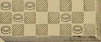 An illustration from Draughts : Gould's problems, critical positions and games by all the greatest players and composers of the world, the whole interspersed with notes on the positions / by Joseph Gould (1895)