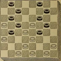 Picture 459 of 619 from Draughts : Gould's problems, critical positions and games by all the greatest players and composers of the world, the whole interspersed with notes on the positions / by Joseph Gould (1895), leaf 139