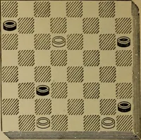 Picture 469 of 619 from Draughts : Gould's problems, critical positions and games by all the greatest players and composers of the world, the whole interspersed with notes on the positions / by Joseph Gould (1895), leaf 145