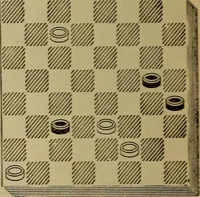 Picture 474 of 619 from Draughts : Gould's problems, critical positions and games by all the greatest players and composers of the world, the whole interspersed with notes on the positions / by Joseph Gould (1895), leaf 147